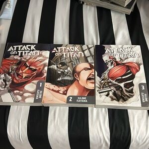 Attack On Titan Mangas 1,2,3 set